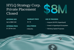 HYLQ Announces Closing of Final Tranche of Private Placement